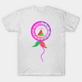 Cute pink christmas balloon. T-Shirt